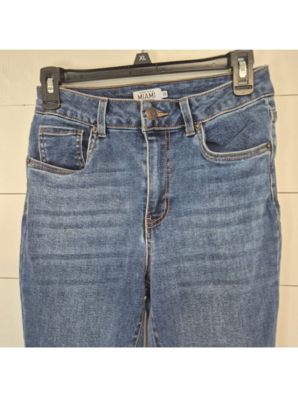Refuge Denim Miami Women's Skinny High Rise Blue Jeans Size 5 Casual Stretch Den - Picture 2 of 8
